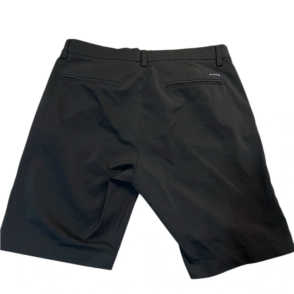 Chaps Men's Black Flat Front Golf Stretch Shorts Size 32